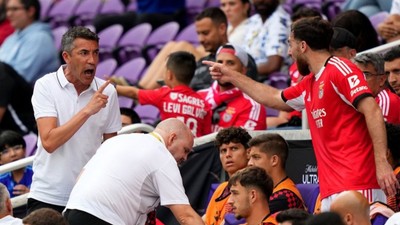 Benfica'da gergin anlar: Orkun Kökçü Bruno Lage ile tartıştı