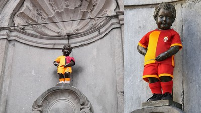 Manneken Pis heykeli, Galatasaray formasını giydi