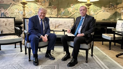 Cumhurbaşkanı Erdoğan, Donald Trump ile bir araya geldi