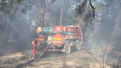 Alanya ve Aksu’da orman yangını: Alevler söndürüldü