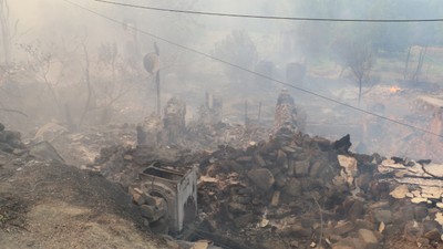 Sakarya'dan Bilecik'e sıçrayan yangın Köprücek köyünü kül etti