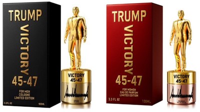 Trump, kapağında kendi mini heykelinin bulunduğu parfüm çıkardı