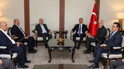 Bakan Fidan, Hamas heyetiyle görüştü: Gazze'deki soykırım unutturulmayacak