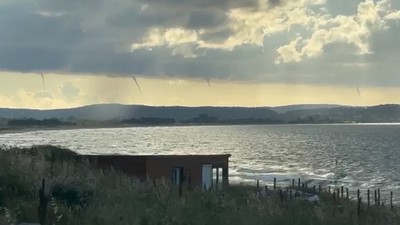 Sinop açıklarında çok sayıda hortum