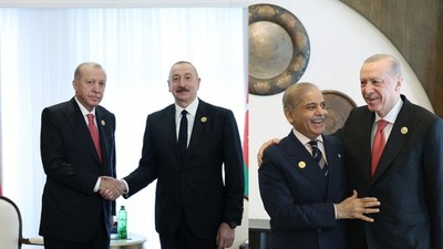 Cumhurbaşkanı Erdoğan Aliyev ile görüştü Şahbaz Şerif'i kabul etti