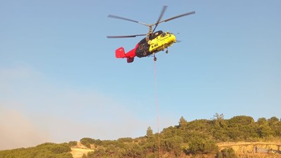 Manisa ve Uşak'taki yangın için su anonsu
