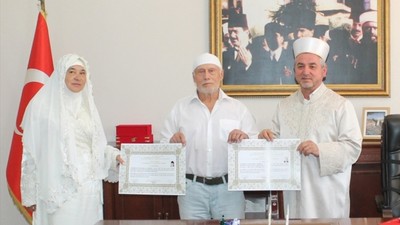 Rus çift Aydın'da Müslüman oldu