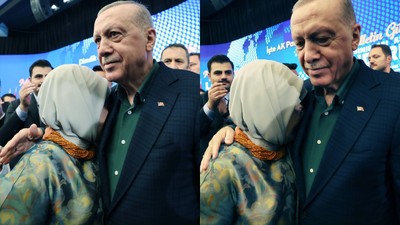 Tarihi konuşmada duygusal anlar: Emine Erdoğan eşine sarılarak ağladı