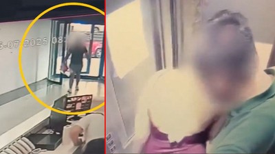 Kargo dehşeti kamerada: Genç kadını asansörde taciz etti!