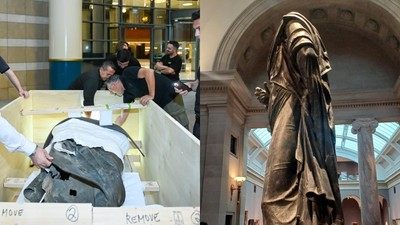 Roma İmparatoru Marcus Aurelius'un bronz heykeli, 65 yıl sonra Türkiye'de