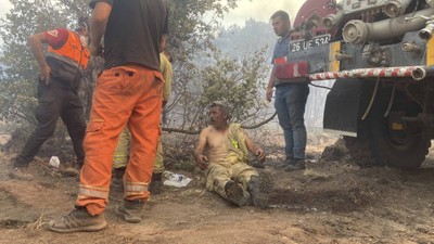 Eskişehir'de çıkan orman yangının yaralanan işçi: Yanıyorum