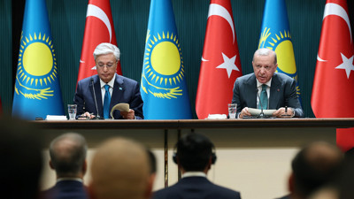 Cumhurbaşkanı Erdoğan ve Kazakistan Cumhurbaşkanı Tokayev ortak basın toplantısında konuştu
