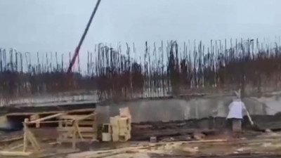 Bartınlı inşaat işçileri, Rusya'da deprem anını görüntüledi