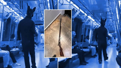Metroda paniğe neden olan tüfekli tavşan gözaltına alındı! Tüfek oyuncak tavşan 15 yaşında çocuk çıktı