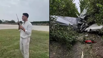 Uçakta evlilik teklifi faciaya dönüştü! Uçak düştü, pilotlar ağır yaralı