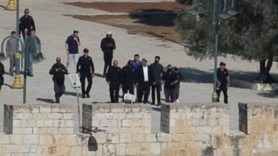 Ben Gvir'den skandal hareket! Mescid-i Aksa'yı bastılar, Talmud ayini gerçekleştirdiler!