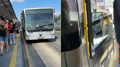 İstanbul'da metrobüs çilesi: Vatandaş çileden çıktı