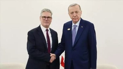 Cumhurbaşkanı Erdoğan, Filistin'i tanıyacağını açıklayan İngiltere Başbakanı ile görüştü
