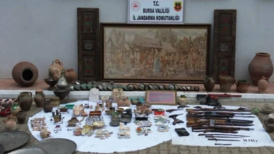 Bursa'da antika eşya satışı yapılan iş yerinde, 4,5 milyon dolar değerinde tarihi eser ele geçirildi!