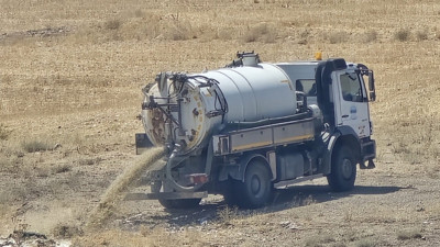 Atık suyu vidanjörle araziye döken ESKİ’'ye ceza