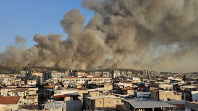 İzmir Buca'da orman yangını