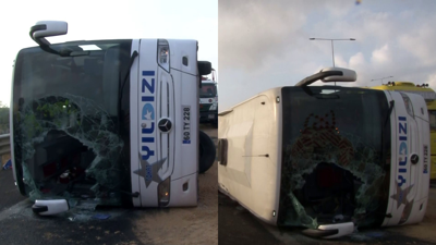 Kuzey Marmara Otoyolu’nda yolcu otobüsü devrildi: 4 ölü, 20 yaralı