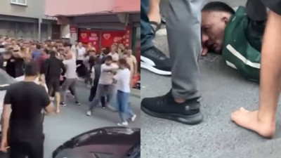 Bağcılar'da sevgilisini sokak ortasında bıçaklayan şahıs mahalleli tarafından linç edildi