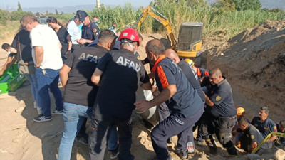 Aydın'da su hattı açmak isterken göçük altında kalan kişi öldü