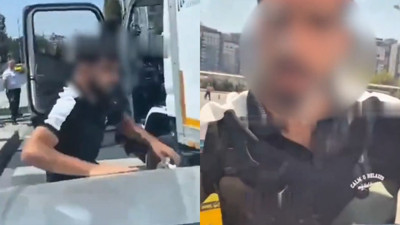 Kadın sürücüye saldıran maganda yakalandı