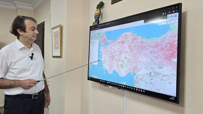 Türkiye'nin Uydu Verileriyle Oluşturulan Kuraklık Haritası