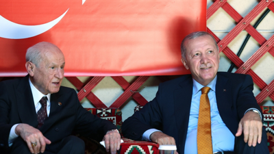 Cumhurbaşkanı Recep Tayyip Erdoğan ve MHP Lideri Devlet Bahçeli Ahlat'ta
