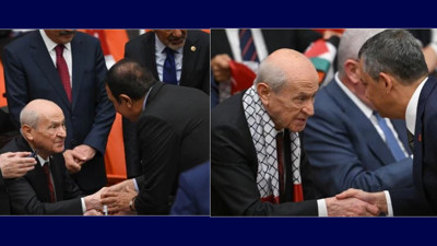 TBMM Gazze oturumunda Devlet Bahçeli'nin ve Özgür Özel'in o anları dikkat çekti!