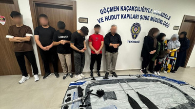 Tekirdağ'da Düzensiz Göçmen Yakalanması