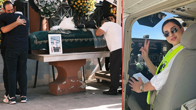 Düşen eğitim uçağında ölen pilot adayı Berfu, toprağa verildi