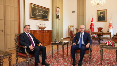 TBMM Başkanı Kurtulmuş, Sayıştay Başkanı Yener'i Ağırladı
