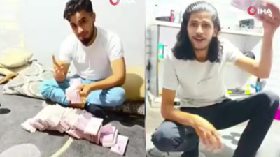 Altınları çalan şüpheliler evde paraları sayıp kutlama yaptı