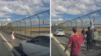 İstanbul'da korkunç kaza! Kediyi kurtarmaya çalışırken otomobil çarptı