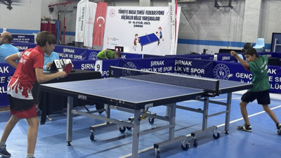 Şırnak'ta Küçükler Masa Tenisi Bölge Şampiyonası Tamamlandı