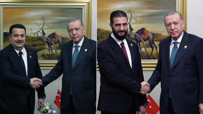 Cumhurbaşkanı Erdoğan'dan Katar'da diplomasi trafiği