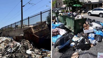 İzmir'de toplanmayan çöplerin ateşe verilmesine vatandaşlar tepkili