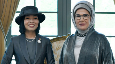 Emine Erdoğan, Japonya Altes Prensesi Mikasa ile bir araya geldi