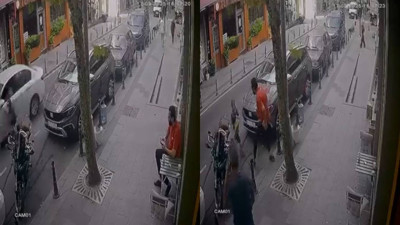 Yola atlayan çocuğa otomobil çarptı, o anlar kamerada