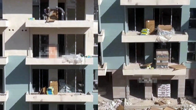 TOKİ konutlarında akıl almaz vurdumduymazlık: Sağlam seramikleri aşağı atıp kıran işçiler için karar verildi
