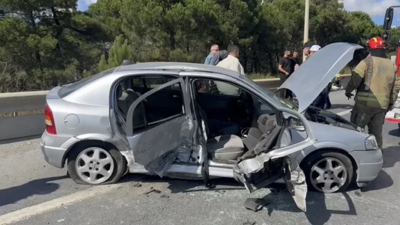 Şile Otoyolu'nda feci kaza: 4 kişi yaralandı