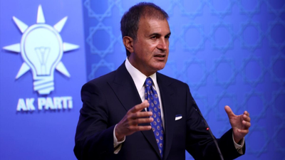 AK Parti sözcüsü Ömer Çelik: 'Ekrana yansıtılan cümleyi lanetliyoruz'