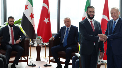 Cumhurbaşkanı Erdoğan, Türkevi'nde Suriye Cumhurbaşkanı Şara ile görüştü