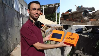Depremde enkaz altındaki canlıları 120 saniyede tespit edecek cihaz geliştirildi