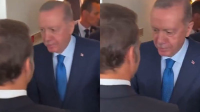 Erdoğan’dan Macron’a esprili sözler: İyiymiş, iyi olduğu zamanlar da oluyor demek ki