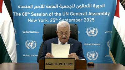 Filistin Devlet Başkanı Abbas, video bağlantıyla BM'de konuştu: '220 binden fazla Filistinli öldürüldü'