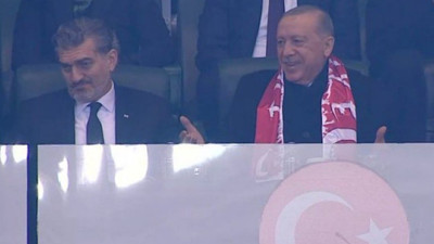 Milli maça damga vuran kare: Erdoğan'ın sevinci Kavelaşvili'nin hüznü